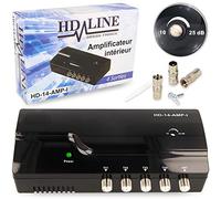 hd-line Amplificateur terrestre TNT 4 Voies UHF VHF Gain 25dB - Amplifier et repartir Le Signal TNT HD-Line 14 AMPI