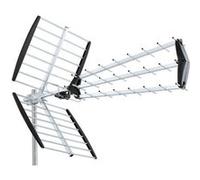 HD-LINE Antenne rateau UHF Trinappe - TNT HD DVB-T TV - Ext‚rieure Gris/noir G