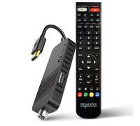 Hd-line Décodeur numérique terrestre DVB-T2 2024 Full HD 1080P Télécommande Bluetooth cachée derrière le téléviseur Écran numérique H265 HEVC Main 10 bits Télécommande 2 en 1 HDMI/AV USB