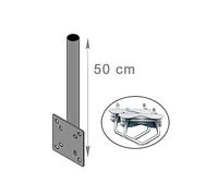 hd-line Fixation Balcon ANTENNE ET Parabole mât 50cm - Support Multi Position Attache Horizontale/Verticale