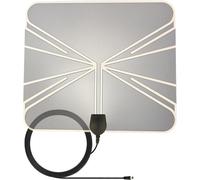 HD-Line & HD-955T Antenne TV ¿ntérieur Puissante Amplifiee,High Gain VHF-UVF-FM DVB-T2 Décodeur TNT HD 4K 1080p/Antenne pour Une réception puissante du Signal TV,3 m de Câble(Q203)