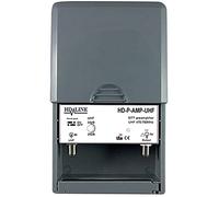 HD-Line HD-P-AMP-UHF Préamplificateur de mât UHF terrestre TNT Gain 38 DB Gris