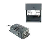 HD-Line kit2/1 Préamplificateur TNT TV : Préamplificateur + Alimentation pour Antenne terrestre DVB-T/DVB-T2 Gris