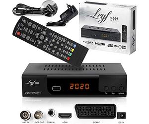 Hd-line LEYF2111C Décodeur TNT Full HD, DVB-T/T2, HDTV, DVB-C/C2, HDMI, Péritel, USB 2.0 + câble HDMI (récepteur)