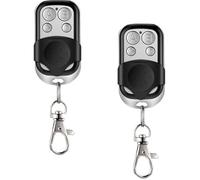 HD-Line Lot de 2 Télécommandes pour Porte de Garage/Portail Alarme 433 Mhz Argent - 2X tel garage