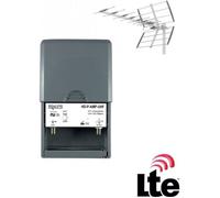 HD-LINE Préamplificateur de mât UHF HD-P-AMP-UHF TNT Gain 38 dB Gris