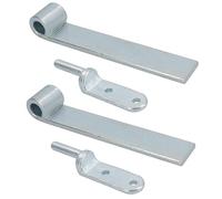 HD Lot de 2 charnières droites pour hayon 160 mm de long + goupille de goujon à boulon de 12,5 mm
