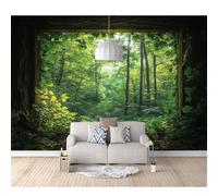 Hd Print Mural Self-adhesive Wallpaper Forest scenery outside the window 100x70cm Large Size Photo Wall Decor Picture 3D Living Room The for Bedroom border