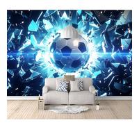 Hd Print Mural Self-adhesive Wallpaper The sport of football pierces walls 100x70cm Large Size Photo Wall Decor Picture 3D Living Room The for Bedroom border