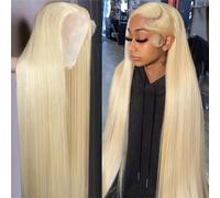 HD Transparent 613 Blonde Droite 13X4 13X6 Dentelle Avant Perruques De Cheveux Humains Pour Les Femmes Sans Colle Dentelle Frontale Perruque