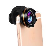 HD Universal 3 en 1 Kit d'objectifs pour appareil photo de téléphone 210 degrés Objectif Fish Eye 0,6 x grand angle 15 x objectifs macro pour la plupart des smartphones