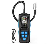 HD02C Détecteur de fuite de liquide de refroidissement, détecteur numérique multifonction pour R22/R32/R134a, sensibilité de 0,5 g/an, triple alarme, tuyau flexible de 270 mm, commutation de