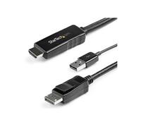 StarTech.com Câble adaptateur HDMI vers DisplayPort HD2DPMM2M 2 m 4K 30Hz HDMI1.4 vers DP1.2 Actif