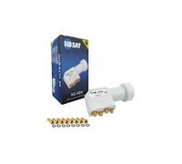Hd404 lnb quad full hd 4k tête parabole 4 sorties 0,1db + 8 fiches f