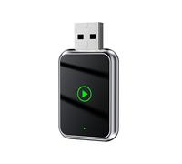 HDAJDWA Adaptateur CarPlay sans Fil pour Aston Martin V8 Vantage 2017, Convertir CarPlay Filaire en CarPlay sans Fil, Connexion Bluetooth Plug and Play Réponse Rapide,B Silver