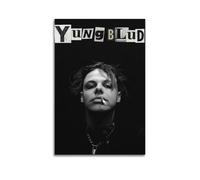 HDASEKA Poster de chanteur pour Yungblud - Impression sur toile - Impression d'art moderne pour salon - 40 x 60 cm - Style sans cadre