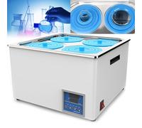 HDaspijh Bain-Marie De Laboratoire, Bain-Marie à Thermostat NuméRique, Bain-Marie Electrique à RéServoir IntéRieur en Acier Inoxydable, RT à 100 °C, Anti-BrûLure à Sec | Capacité 12L | 800W