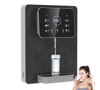 HDaspijh Distributeur d'eau Mural sur Secteur avec SéCurité Enfant, DéBit d'eau Quantitatif, Eau Chaude Et Froide, éCran Tactile, Distributeur d'eau Chaude InstantanéE pour Bureaux Et Cantines,A