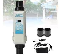 HDaspijh GéNéRateur De Chlore Au Sel, Système De Chloration De Piscine d'eau SaléE, GéNéRateur De Chlore pour Spa 8/12/16/20 G/H, éLectrolyseur, Fonction De Nettoyage Automatique,100M³/20g/HR