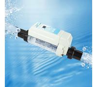 HDaspijh Générateur De Chlore Au Sel, Système De Chloration De Piscine, éLectrolyseur Au Sel pour Spa, DéTection du Niveau d'eau Et Nettoyage Automatique,80M³/16g/HR