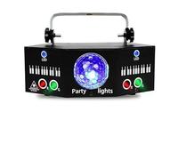 HDaspijh Lumière Disco, LED Disco Ball Party Light Lumières stroboscopiques Support de lumière de scène DMX512 et activé par Le Son, pour fête de Mariage Club de Vacances Halloween Noël