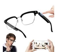HDaspijh Lunettes connectées Bluetooth, appels, Assistant Vocal, écoute de Musique, Anti-Bleu, décrocher et raccrocher, Micro et Haut-parleurs intégrés, étanchéité IP65, pour Hommes et Femmes,E13-06