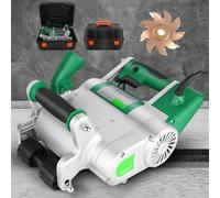 HDaspijh Machine De Découpe De Rainure Murale éLectrique 1100 W,Rainureuse Murale, Rainureuse Beton avec Lames De 25 Mm/35 Mm Et Boîte De Transport, Profondeur De Rainure RéGlable De 20 à 30 mm,25mm