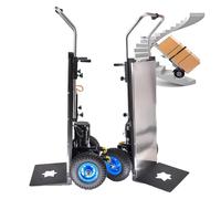 HDaspijh Monte-Escalier éLectrique pour Chariot Manuel, 1200 W, Capacité De Charge (400 Kg), Moteur sans Entretien/sans Balais, Batterie Amovible (48 V/36 Ah), Monter Et Descendre Les Escaliers