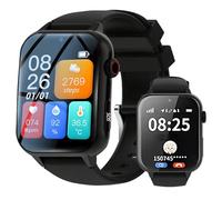 HDaspijh Montre Connectée Anti-Chute pour Seniors | Alerte SOS Et Traceur GPS pour La Sécurité des Personnes âgées | Appel Vidéo HD, Rappel De Prise De Médicaments, étanche Ip67 Black