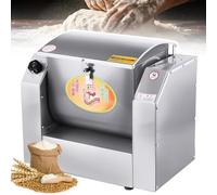 HDaspijh Pétrin à Farine Professionnel 1100w/1500w, Capacité 30/50/75/100 Kg/H, en Acier Inoxydable, avec Inclinaison à 90° Et Minuterie, Idéal pour Boulangeries, Restaurants Et Pizzerias 8.5kg