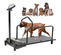 HDaspijh Tapis Roulant pour Chien, Tapis de Course pour Petits, Moyens et Grands Chiens, avec écran LCD, barrière de sécurité, Zone de Course:280 x 850 mm, Vitesse:1 à 6 km, Charge Jusqu’à 80 kg.