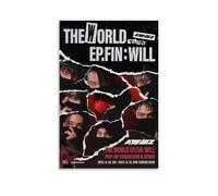 HDASURWORHRHI ATEEZ The World EP.Fin Will Poster décoratif sur toile murale vintage Décoration de chambre Poster imprimé sans cadre 50 x 75 cm