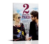 HDASURWORHRHI Poster décoratif sur toile avec inscription « 2 Days in Paris » - Style vintage - Décoration de chambre - 20 x 30 cm - Style vintage