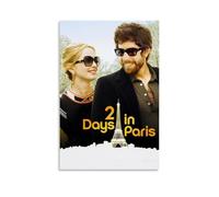 HDASURWORHRHI Poster décoratif sur toile avec inscription « 2 Days in Paris » - Style vintage - Décoration de chambre - 20 x 30 cm - Sans cadre