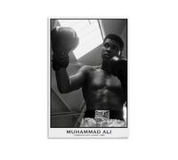 HDASURWORHRHI Poster décoratif sur toile Muhammad Ali - Style vintage - Décoration de chambre - 50 x 75 cm - Sans cadre