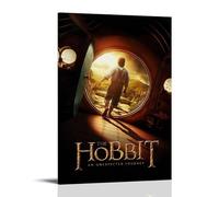 HDASURWORHRHI Poster du film The Hobbit - Impression sur toile murale vintage - Décoration de chambre - 30 x 45 cm - Style rétro - Cadre