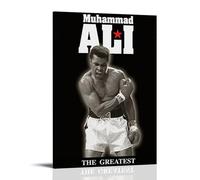 HDASURWORHRHI Poster imprimé Muhammad Ali sur toile murale vintage avec cadre 40 x 60 cm