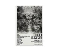 HDASURWORHRHI Poster mural décoratif sur toile avec inscription « The Neighbourhood I Love You » - 40 x 60 cm - Sans cadre