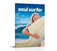 HDASURWORHRHI Soul Surfer Poster décoratif sur toile murale vintage avec cadre 60 x 90 cm