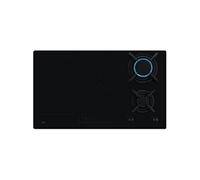 AEG table de cuisson mixte 2 feux gaz + 2 zones induction HDB95623NB 8000 MIXED grilles fonte 90 cm