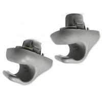 HDBAFCSV 1/2 pièces Crochet de Pare-Soleil Voiture, Support Fixation for Compatible for Odyssey CR-V Civic 88217-S04-003ZA Element Auto Parts(Grey-2pcs)