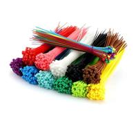 HDBAFCSV Attaches for câble autobloquantes en Nylon, 100/150/200mm, multicolore, plastique, fermeture éclair, sangles d'enveloppe, bricolage, organisateur for fixation for câbles(Red,3x150mmx 200pcs)