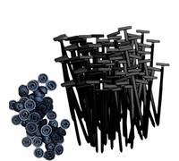 HDBAFCSV Boucle d'attache de câble universelle en Nylon autobloquante, attaches zippées robustes avec goupille et bouton, sangle fixation for réparation quotidienne voiture(50PCS)