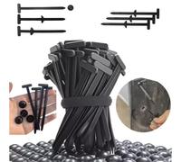 HDBAFCSV Boucle d'attache de câble universelle en Nylon, support d'attaches à fermeture éclair robuste avec conception broches et boutons, attaches plastique, d'outils for carrosserie voiture(10PCS)