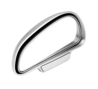 HDBAFCSV Rétroviseur latéral de voiture en verre, orientable for 360°, rétroviseur intérieur for d'angle mort, accessoire sécurité for le stationnement arrière professionnel(Silver-left)