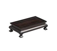 HDBCYUAZ Base d'ornement Base de Vase en Bois Belle Main Artisanat Rectangle Rosewood Oriental Fishbowl Vase (2.95inches Hautes) Base de Vase en Bois(L)