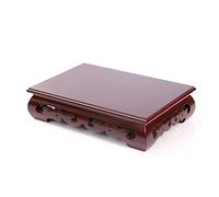 HDBCYUAZ Base d'ornement Support de Rectangle à Base de Vase en Bois sculpté à la Main Bonsaï Base de bonsaï pour la décoration de Bureau à Domicile 2,7 Pouces de Hauteur Base de Vase en Bois(34cm)