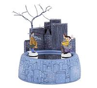 HDBCYUAZ boîte à Musique Coffret Moderne en résine avec bâtiment, Couple Creative Box Wind up, Ornements de décoration la Maison Unique, Bleu Profond, Cadeau d'anniversaire(Meet)