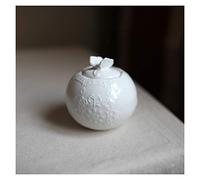 HDBCYUAZ Bol à sucre Céramique Sugar Bowl Vintage Pétal Bard Sugar Bol de Sucre Café Café Café Cube Blanc avec Couvercle Poussière Café Best Partenaire Pot à sucre(A)