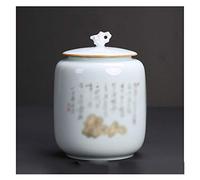 HDBCYUAZ Bol à sucre Rétro Celadon Tea Pot Céramique GRANDS AIMENTAIRES AIRTEIGHTS À UN POIT DE STOCKAGE DE STOCKAGE DES POUVOIRES DU MÉNAGE DÉTENUS DU TÊT TÊTE Pot à sucre(B)